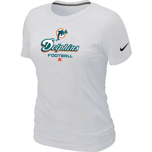 Nike Miami Dolphins Women's Critical Victory NFL T-Shirt - White